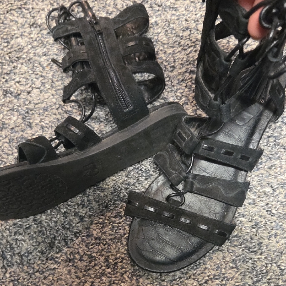 Elegant Black Strappy Sandals